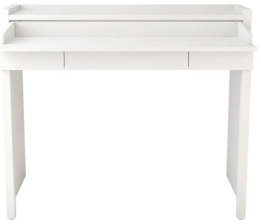 Бяло разтегателно бюро 16 Mel Console - Woodman