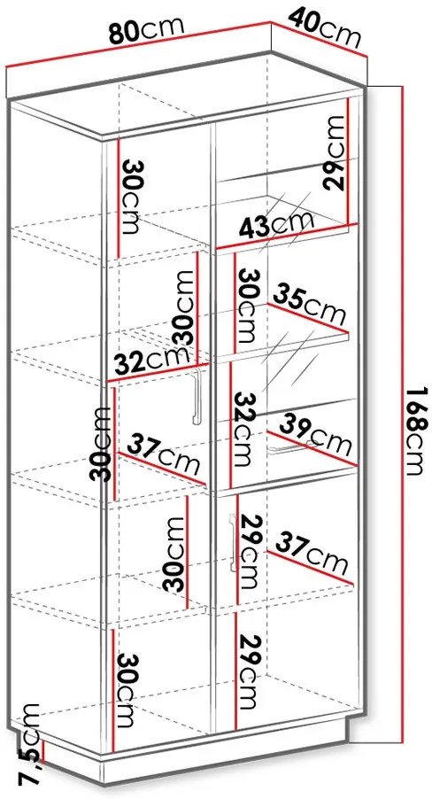 Витрина Santiago SN3-Drus