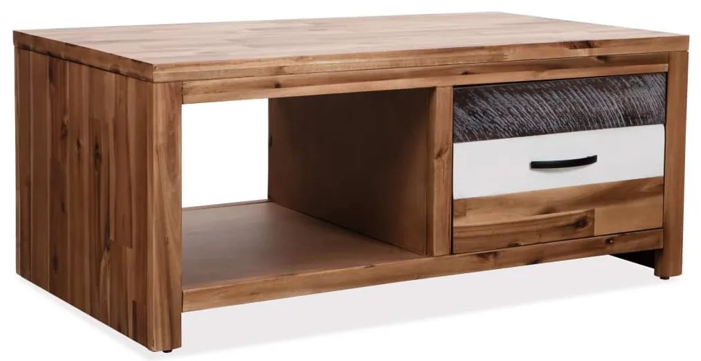 246043 vidaXL Маса за кафе, акациево дърво, 90x50x37,5 cм