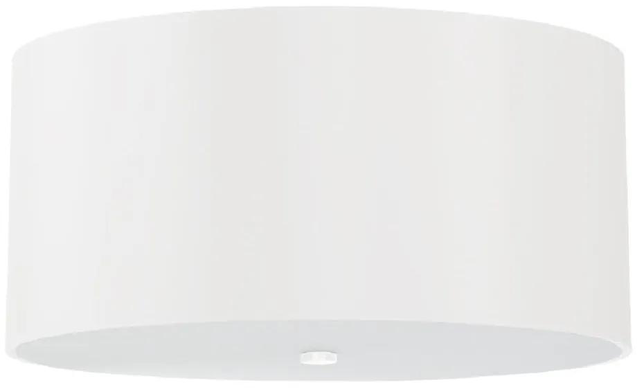 Бяла лампа за таван със стъклен абажур ø 50 cm Volta - Nice Lamps