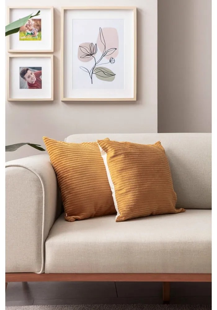 Калъфки за възглавници от рипсено кадифе в комплект от 2 бр. 43x43 cm – Mioli Decor