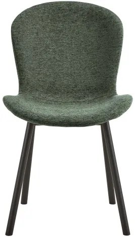 ФИОРА Зелен (тъкан Апиа 352) / черни крака – МОДЕРЕН ТАПИЦИРАН С ЧЕНИЛ СТОЛ ЗА ДНЕВНА/ТРАПЕЗАРИЯ