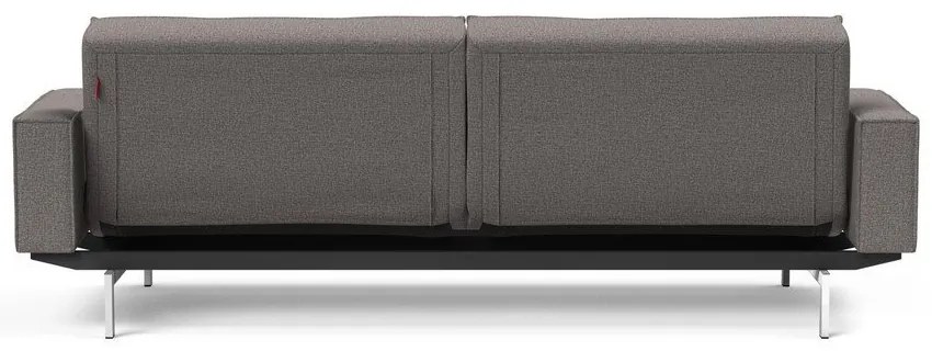 Кафяво-сив разтегателен диван с подлакътници Chrome Splitback - Innovation