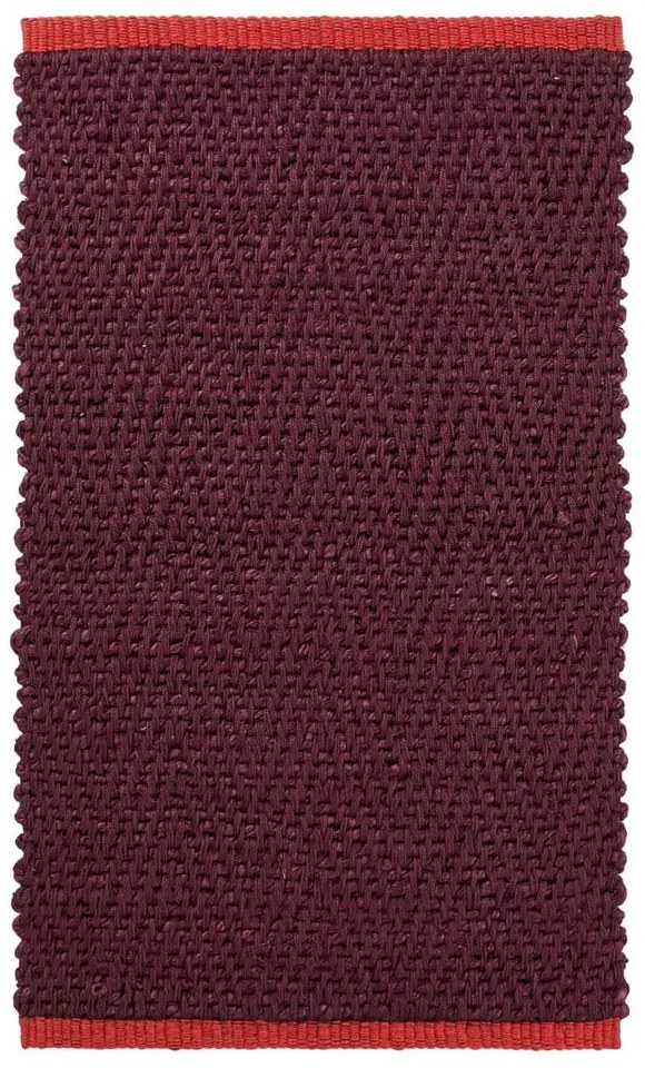 Килим от юта в цвят бордо 50x80 cm Notes – Mette Ditmer Denmark