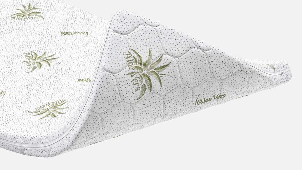 Топ матрак Sleepy, Aloe Comfort, 72x190x7, Твърд, Eластична пяна