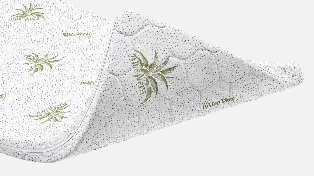 Топ матрак Sleepy, Aloe Comfort7 см - РАЗОПАКОВАН, 120x200x7, Твърд, Eластична пяна