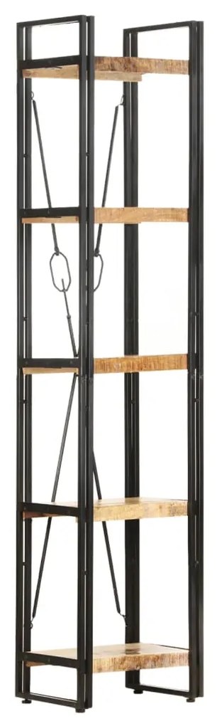 320616 vidaXL Библиотека с 5 рафта, 40x30x180 см, манго масив