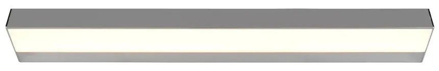 LED лампа за стена в блестящо сребристо (дължина 60 см) Rocco - Trio