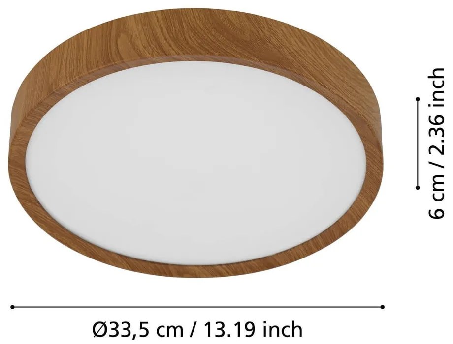 Кафяво LED осветително тяло за таван MUSURITA – EGLO