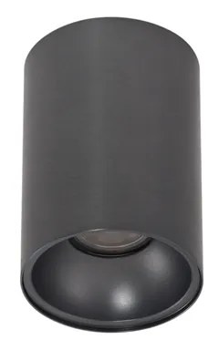 Модерен вграден прожектор тъмно сив GU10 50mm - Deep