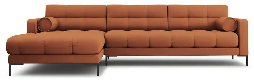 Ъглов диван в тухлен цвят (ляв ъгъл) Bali – Cosmopolitan Design