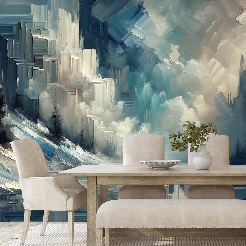 Тапет – Импресионистичен зимен пейзаж