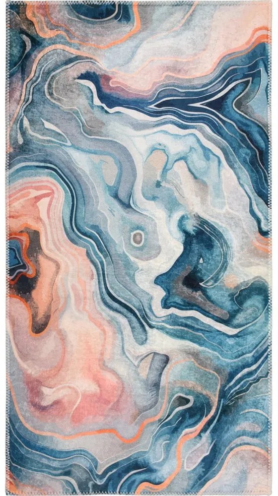 Синьо-розов килим подходящ за пране 160x230 cm Colors of Joy – Vitaus