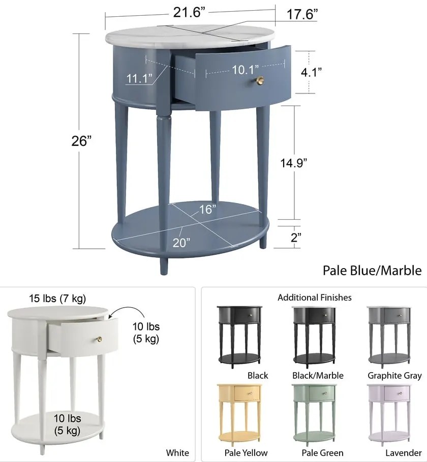 Нощно шкафче лавандула Aurora – Støraa