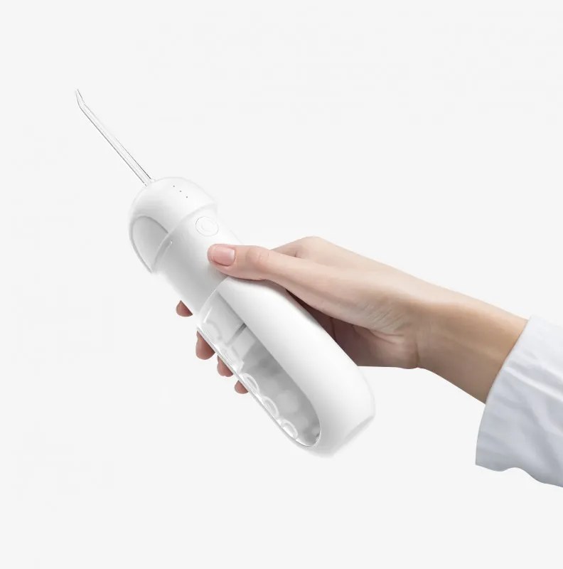 Зъбен душ Oclean W10 Lite, 3 режима, 2 накрайника, 1200 импулса в минута, До 140 PSI, USB-C, Бял