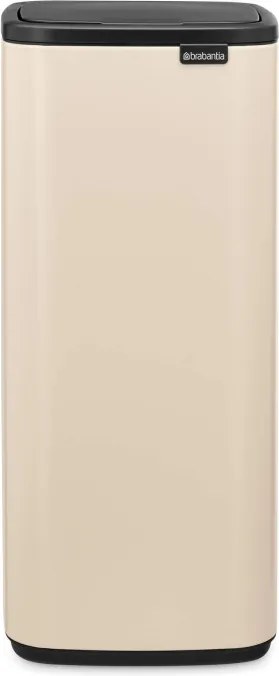 Кош за боклук Brabantia Bo Touch 1010125, 30 л, Плавно и безшумно отваряне, Голям отвор, Бежов