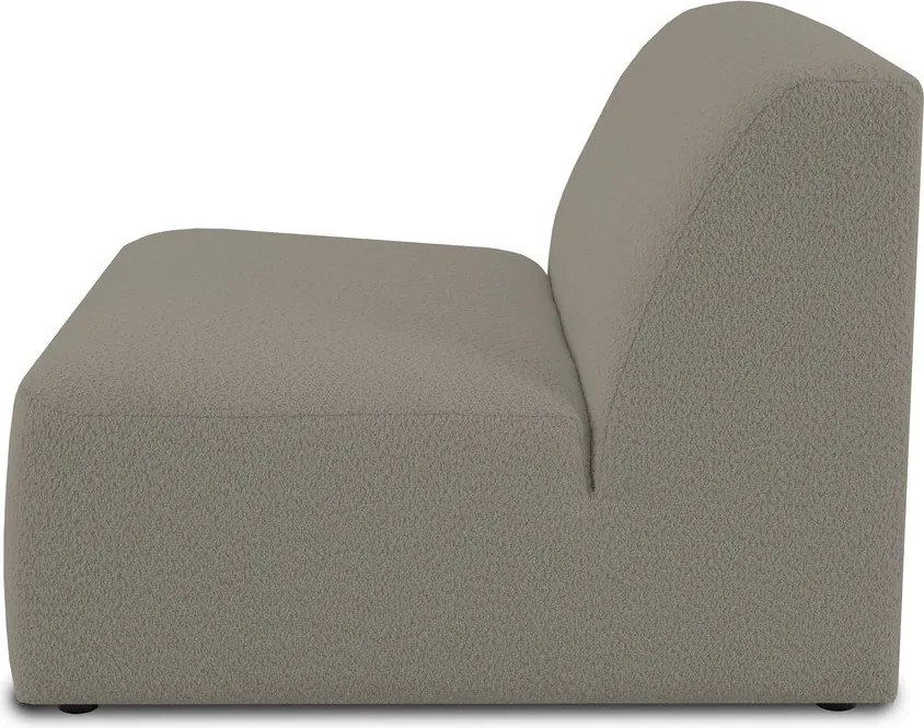 Светлокафяв модулен диван от букле (среден модул) Roxy – Scandic