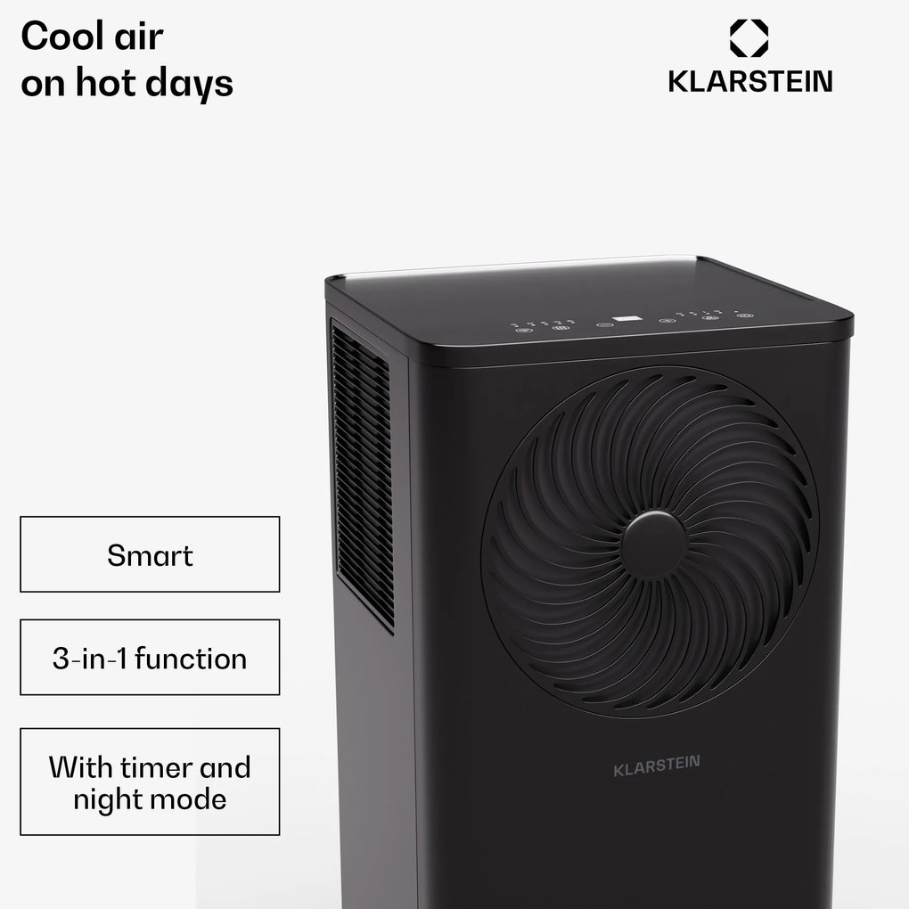Klarstein Aero Ring 9K, Smart, климатик, 9 000 BTU, мобилен и интелигентен, за макс. 31 м², гласово управление