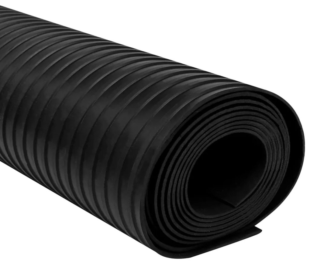 143949 vidaXL Гумена настилка против хлъзгане, 1,5x2 м, 3 мм, на широки линии