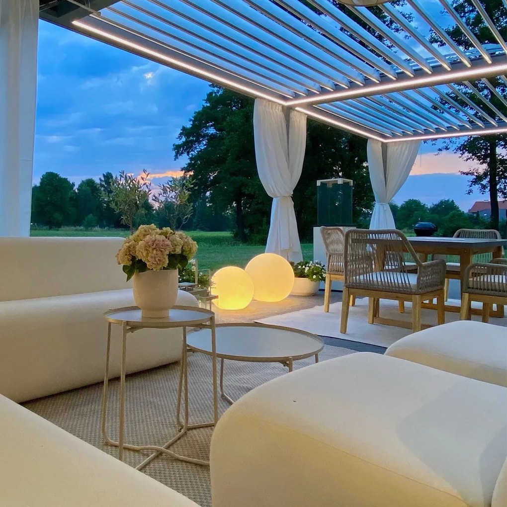 Модерна външна лампа бяла 56 см IP65 - Nura