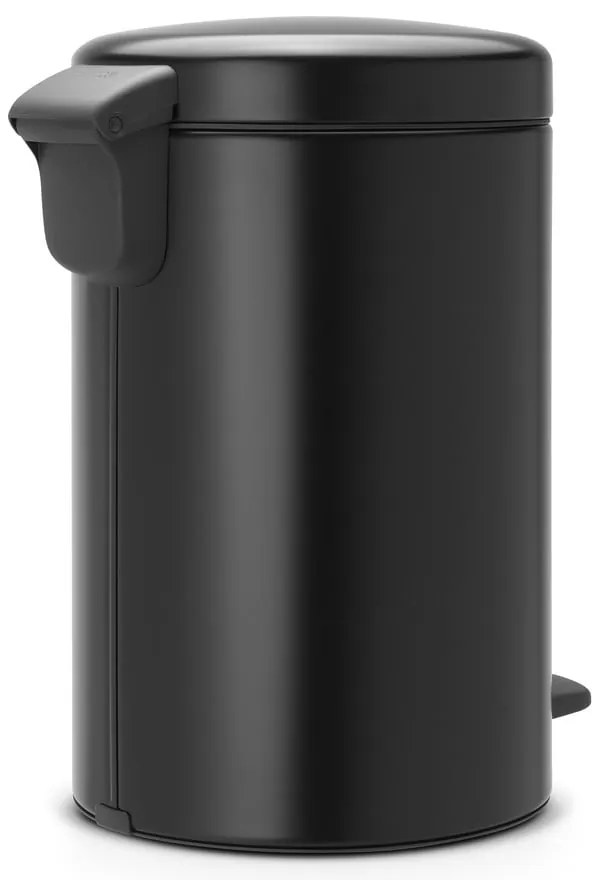Матово черно стоманено кошче за боклук с педал 12 l NewIcon – Brabantia