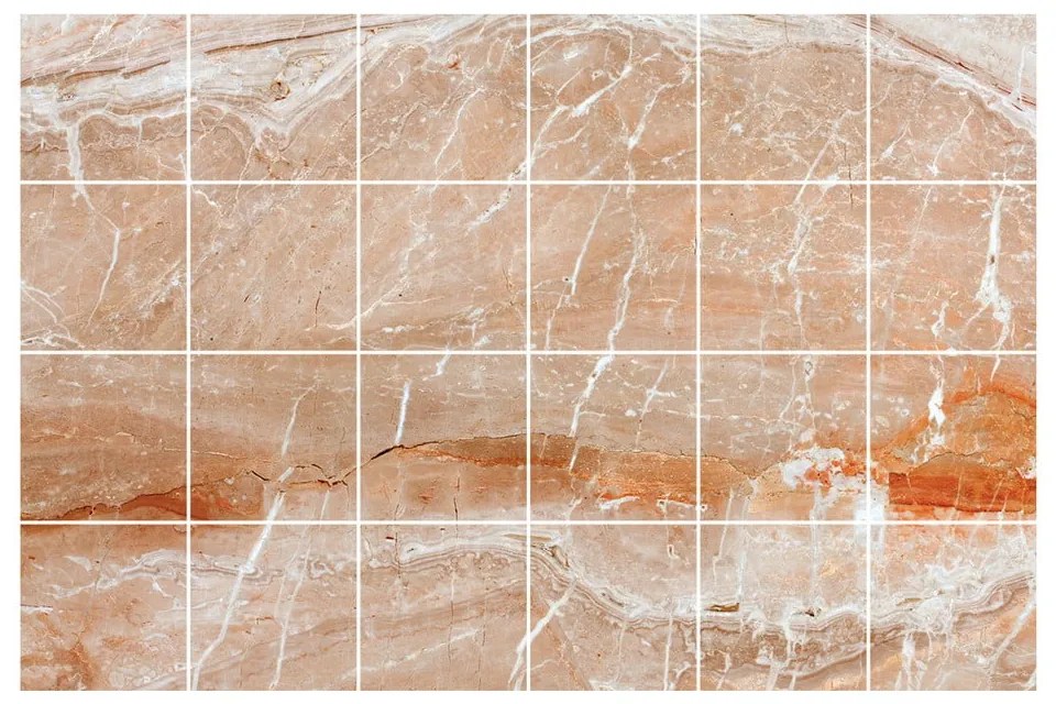 Комплект стикери за плочки 24 бр. 15x15 cm Marble Tiles Torino - Ambiance