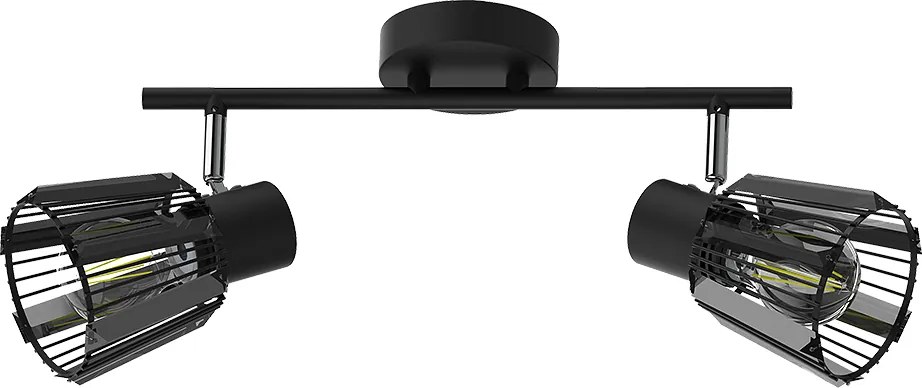 Спот PONTEO, черен, 2хE27