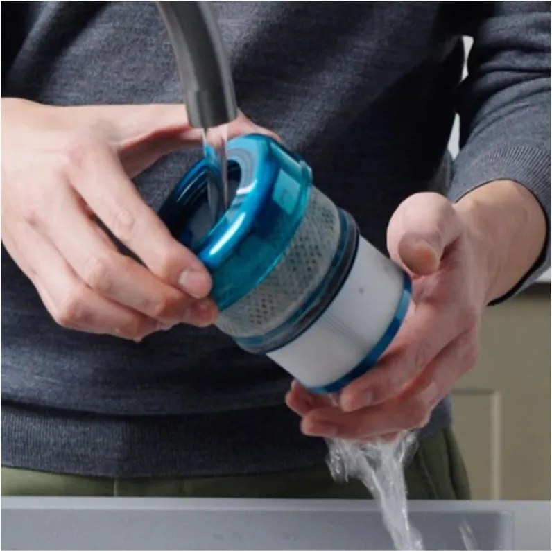 Вертикална прахосмукачка Dyson V16 Piston Animal Submarine 492969-01, 315AW, 900W, 1.3 л, 70 мин, CleanCompaktor™, Hyperdymium™, Wet/Dry, HEPA, LCD, Черен/мед