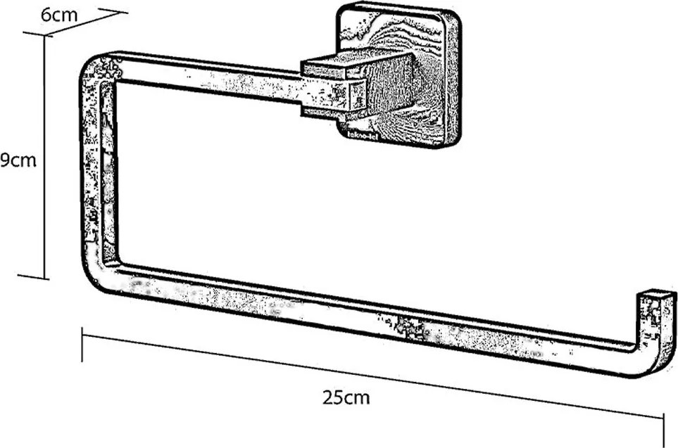 Държач за хартиена ролка TEKNO TEL MG-396W , бяло