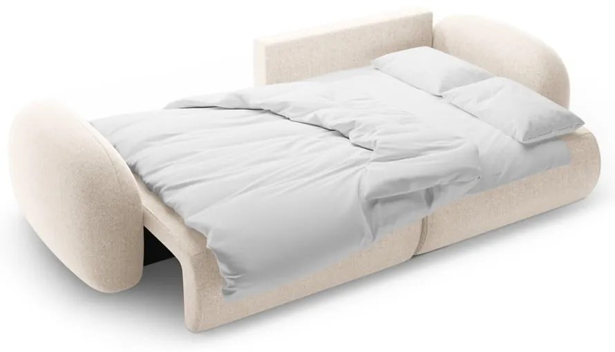 Кремав шенилов сгъваем/с място за съхранение ъглов диван Tonale – Cosmopolitan Design