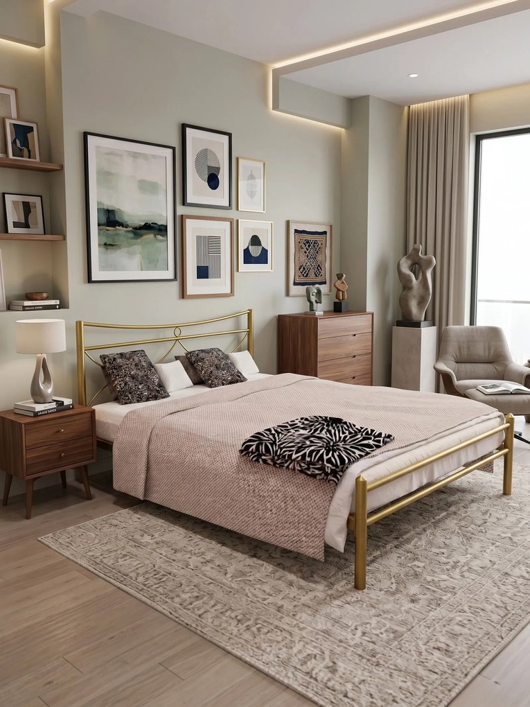 Легло Pier-150x200-Gold-Χωρίς ποδαρικό