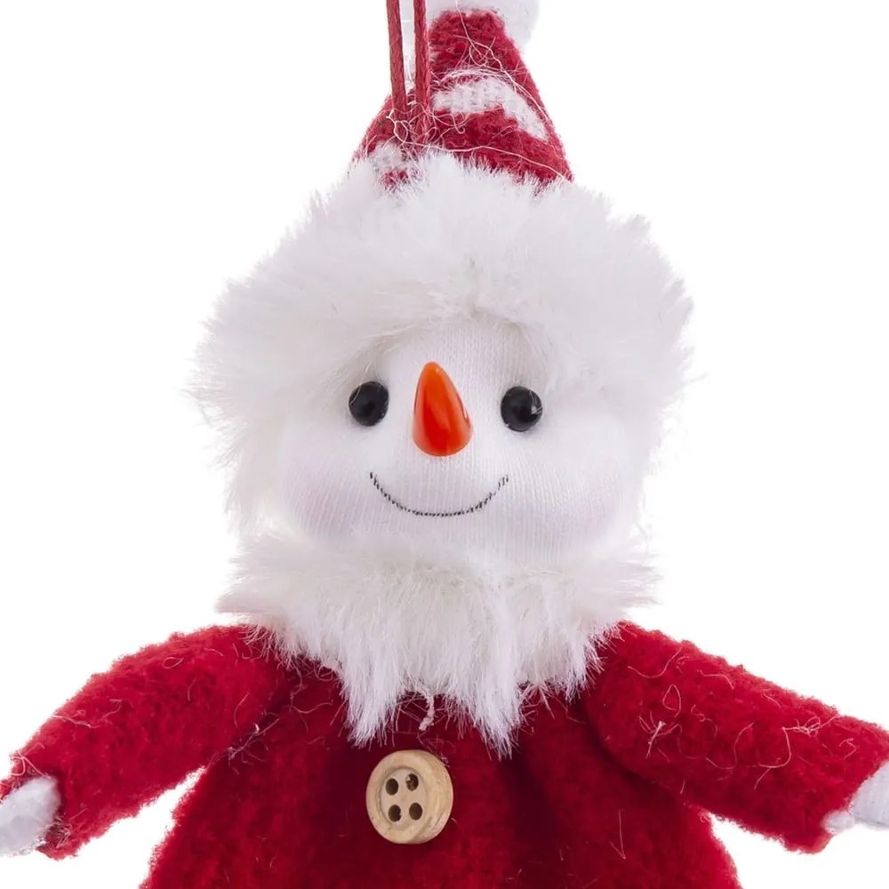 Текстилна Коледна украса 17 cm Snowman – Casa Selección