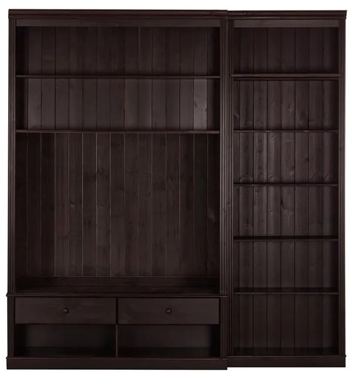 Кафяв TV комплект от от масивен бор 214x223 cm Anita – Støraa