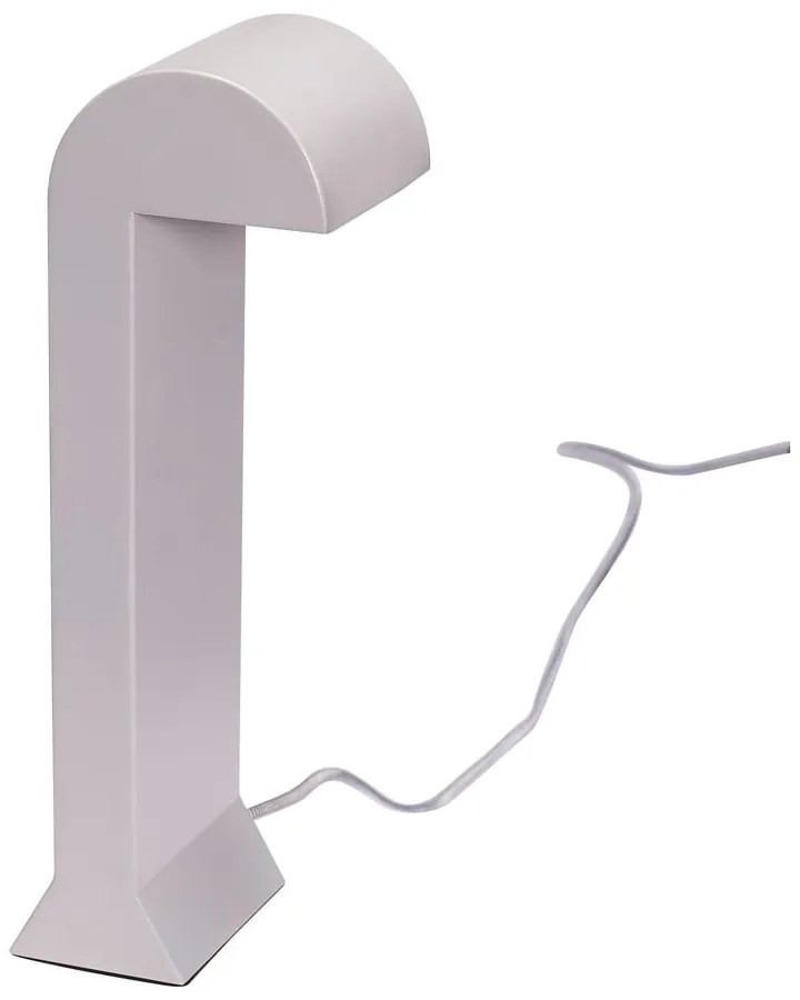 Светлосива LED затъмняваща се настолна лампа (височина 34 cm) Soothe – Hübsch