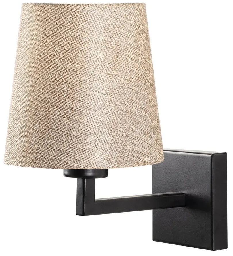 Черна/кремава стенна лампа ø 18 cm Profil – Opviq lights