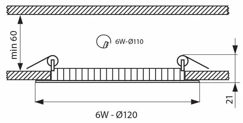 LED ПАНЕЛ 6W