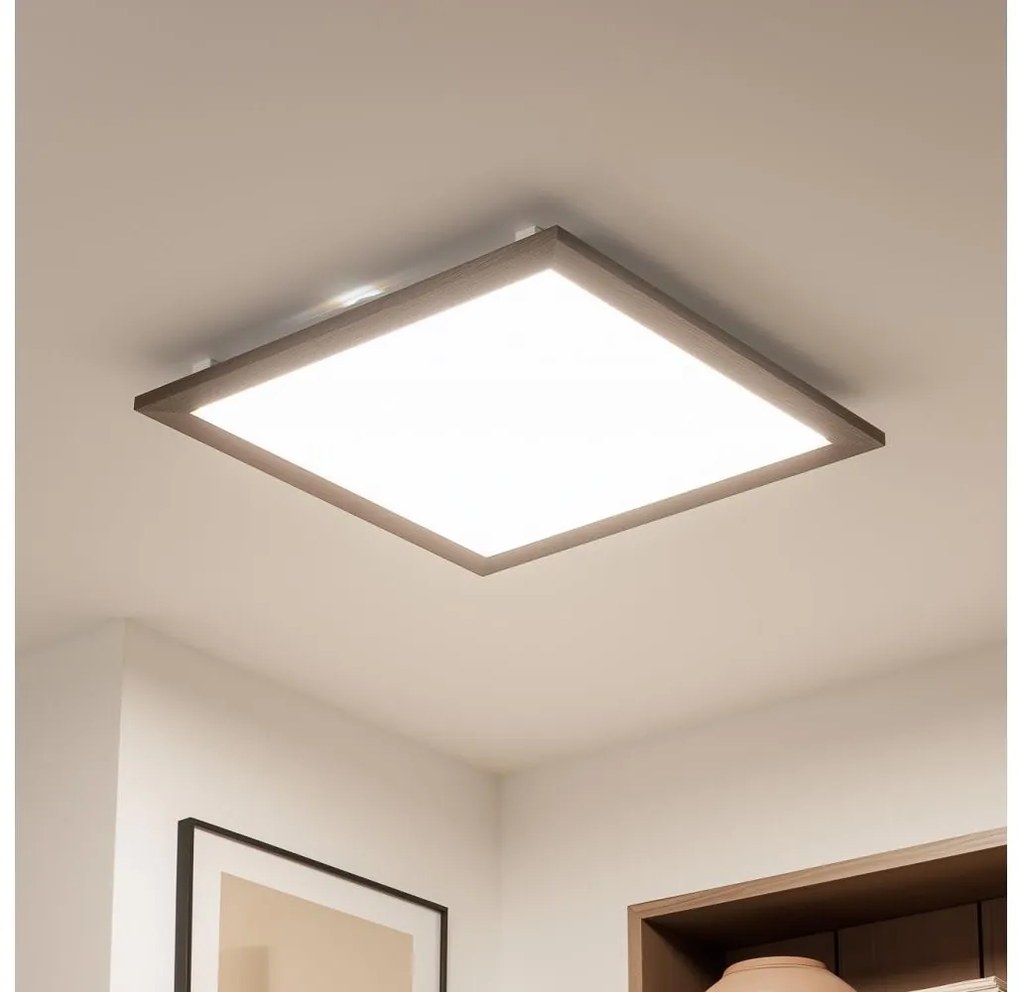 Brilagi - LED Плафониера SLIMFRAME WOOD LED/58W/230V 64x64 см тъмнокафяв