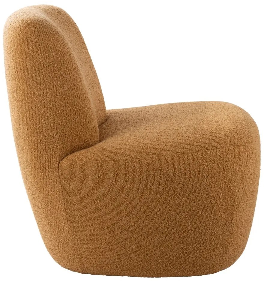 Жълто кресло от плат букле Ada – Leitmotiv