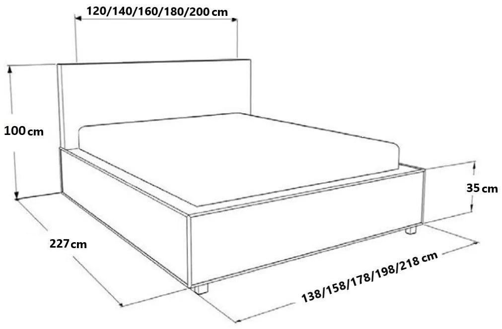 Тапицирано легло Toro-Mauro-200 x 200