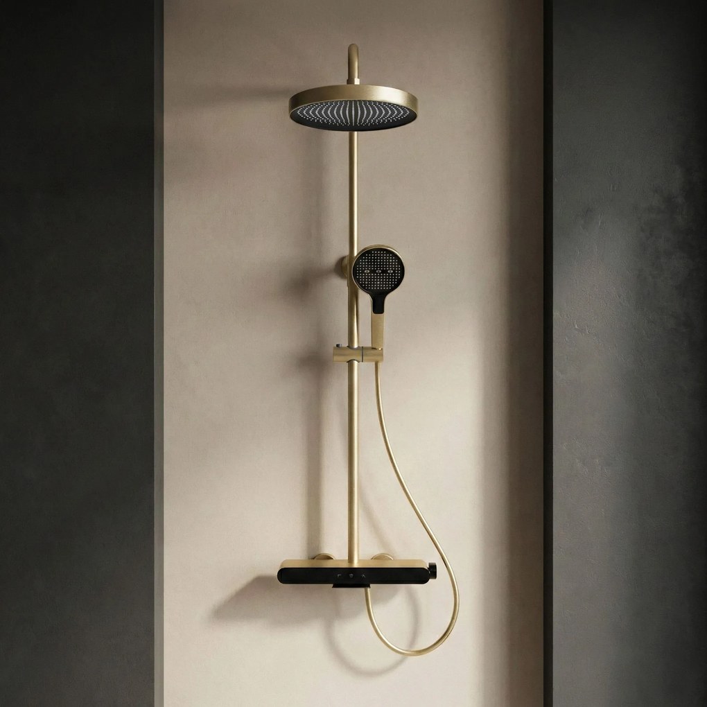Комплект за душ REA Farel Brush Gold