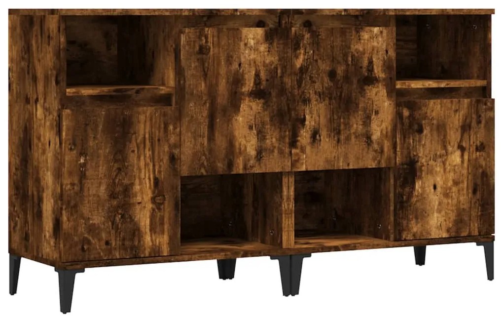 3185732 vidaXL Сайдборд, 2бр, опушен дъб, 60x35x70 см, инженерно дърво