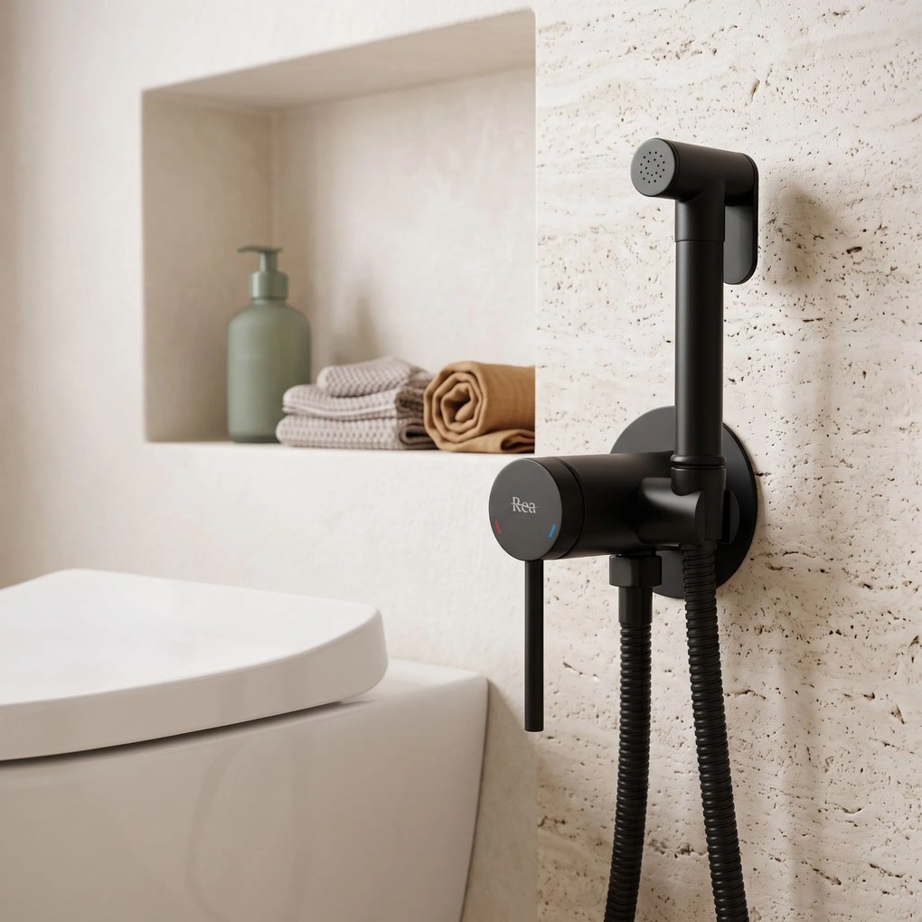Смесител за биде Rea Foss Clif Black