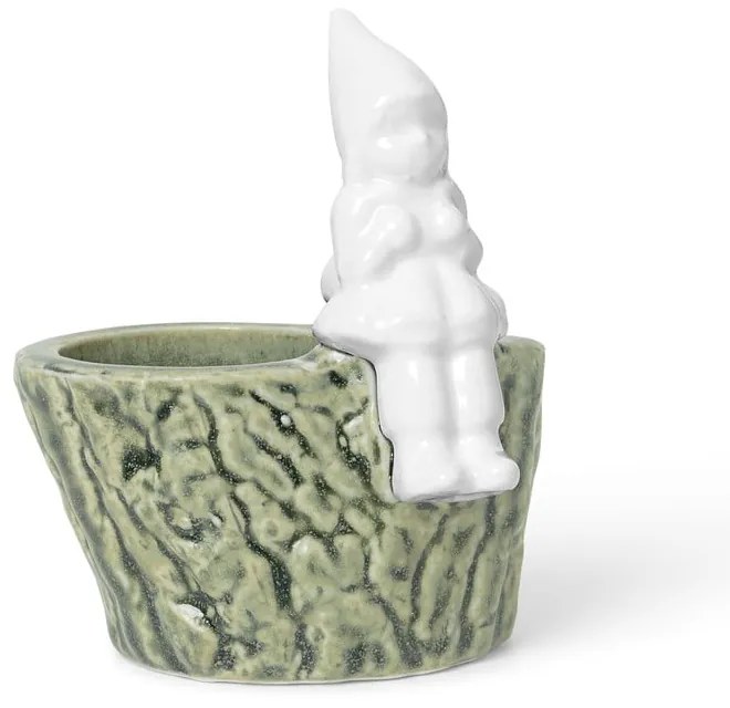 Коледен свещник, изработен от порцелан и фаянс, с дължина 8,5 см Christmas Tales - Kähler Design