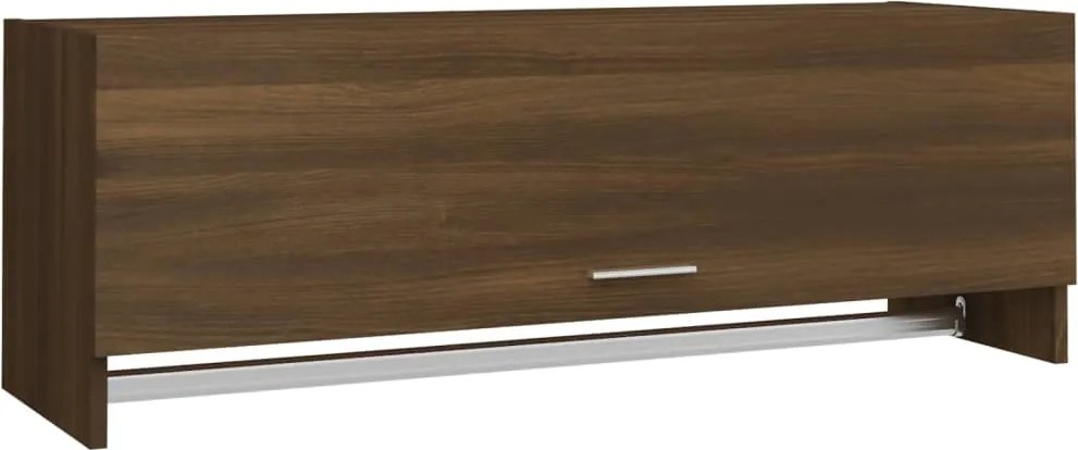 815215 vidaXL Гардероб, кафяв дъб, 100x32,5x35 см, инженерно дърво