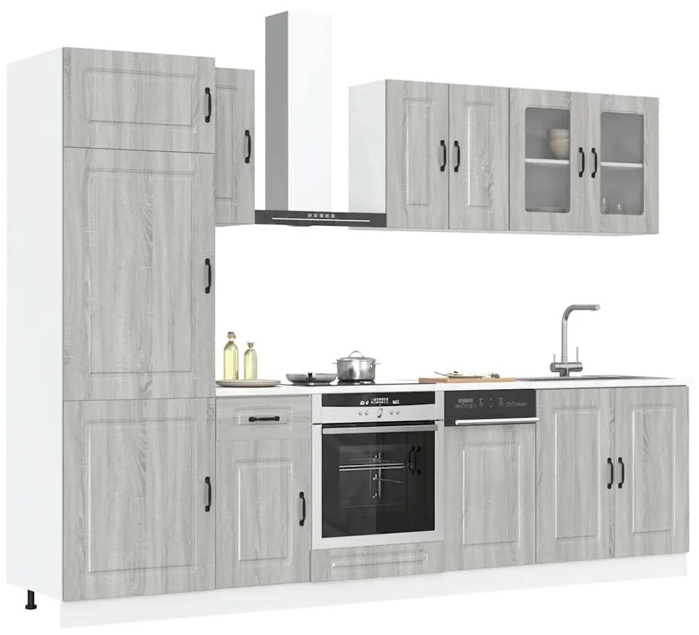 3314797 vidaXL Комплект кухненски шкафове от 8 части Kalmar, инженерно дърво