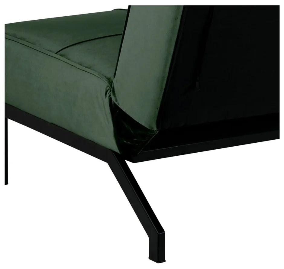 Зелен разтегателен диван Perugia - Actona