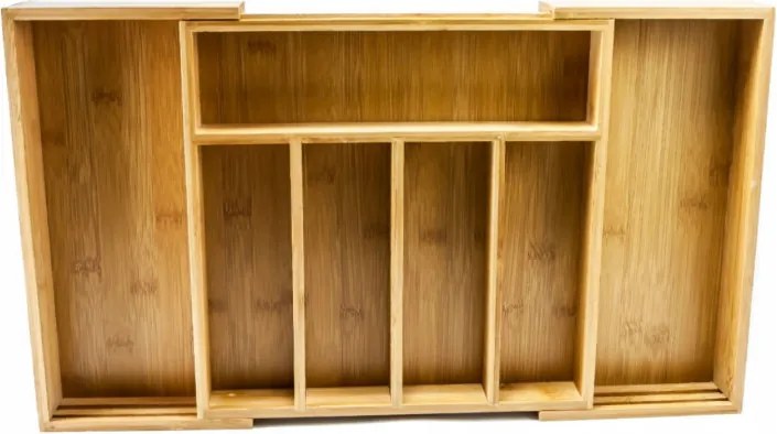 Бамбуков разделител за прибори Kinghoff KH 1218, 52 x 31.5 x 5см, Кафяв