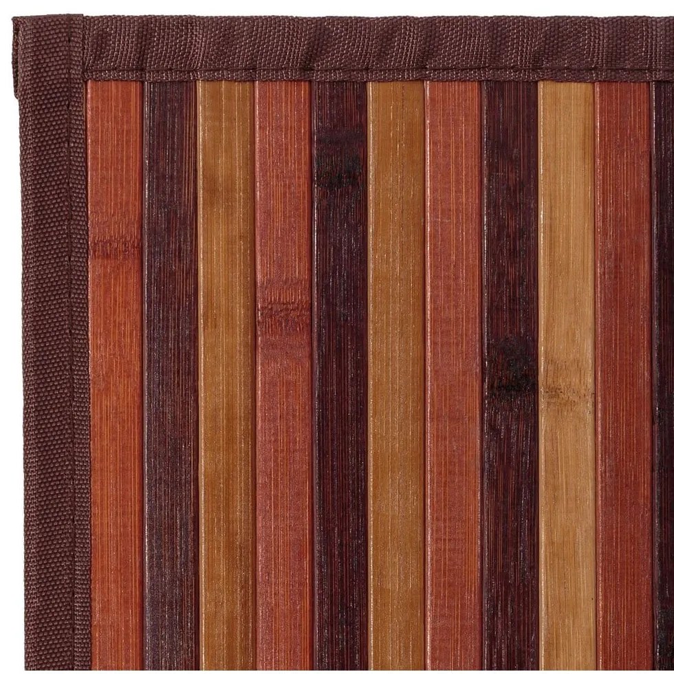 Бамбуков килим в кафяво и цвят горчица 140x200 cm – Casa Selección