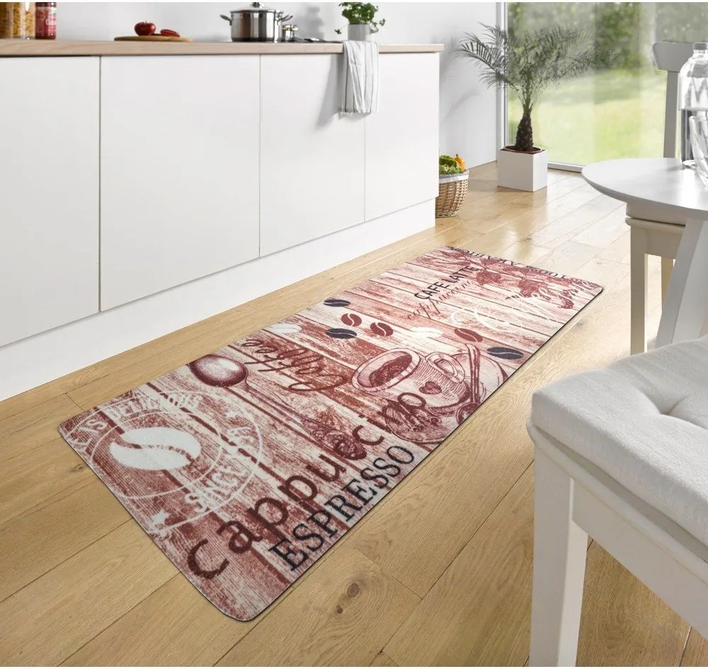 Кафяв кухненскиа пътека Delicious Coffee, 67 x 180 cm Delicious Coffee - Hanse Home