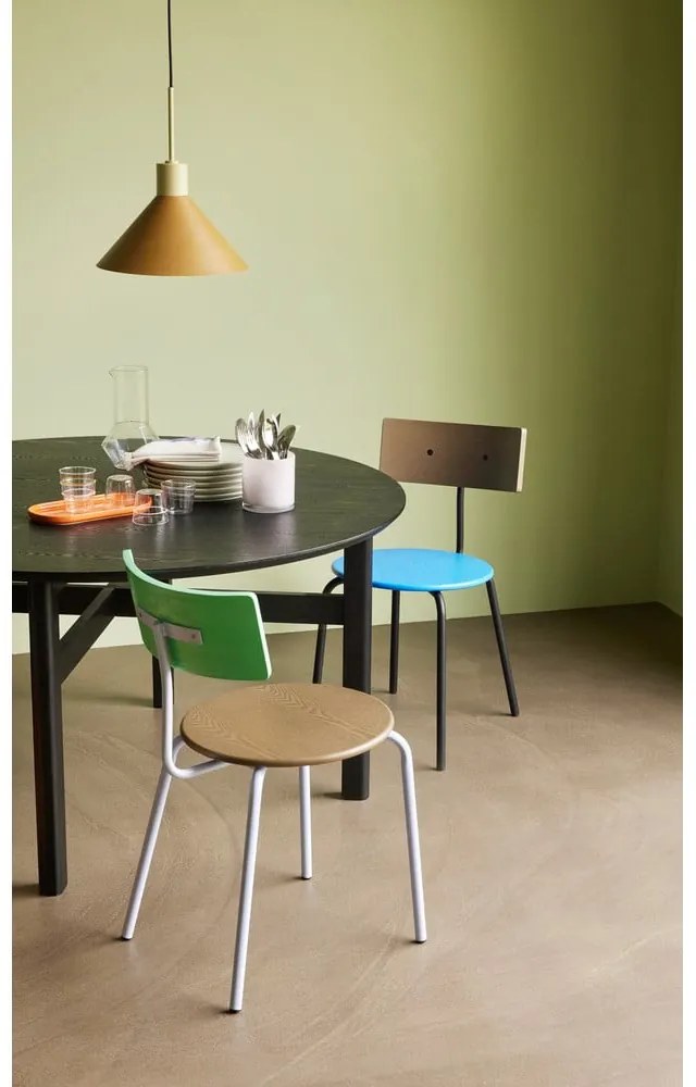 Черна кръгла трапезна маса ø 140 cm Fjord – Hübsch